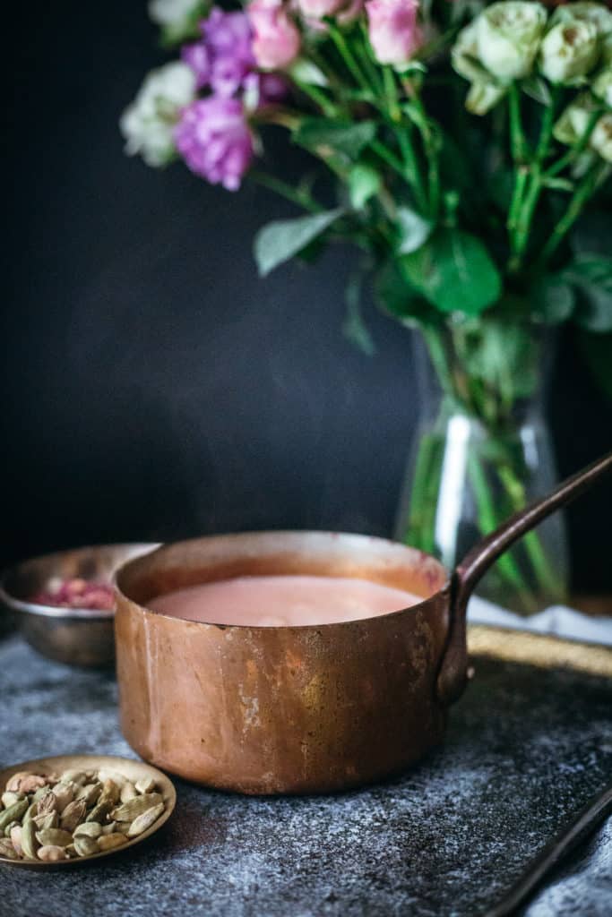 Beetroot Middle Eastern cardamom rose latte